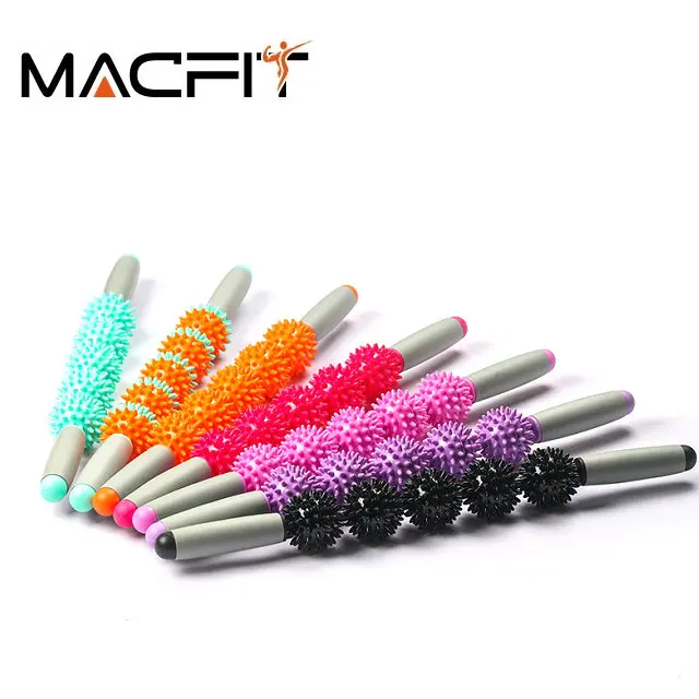 
Spiky Balls Yoga Muscle Therapy Massage Roller Stick 