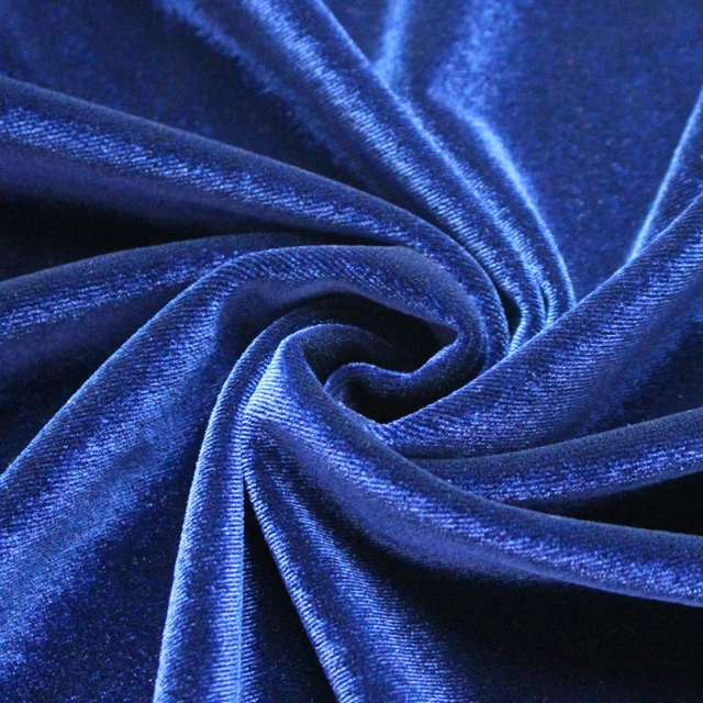 Factory Polyester Spandex Flame Retardant Thick Velvet Fabric