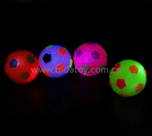 
wholesale soft silicon led bouncying ball, washable with sound led ball 