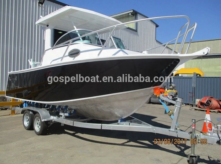Полностью сварная алюминиевая семейная лодка для морской рыбалки 21 фут 6,25 м, сделано в Китае