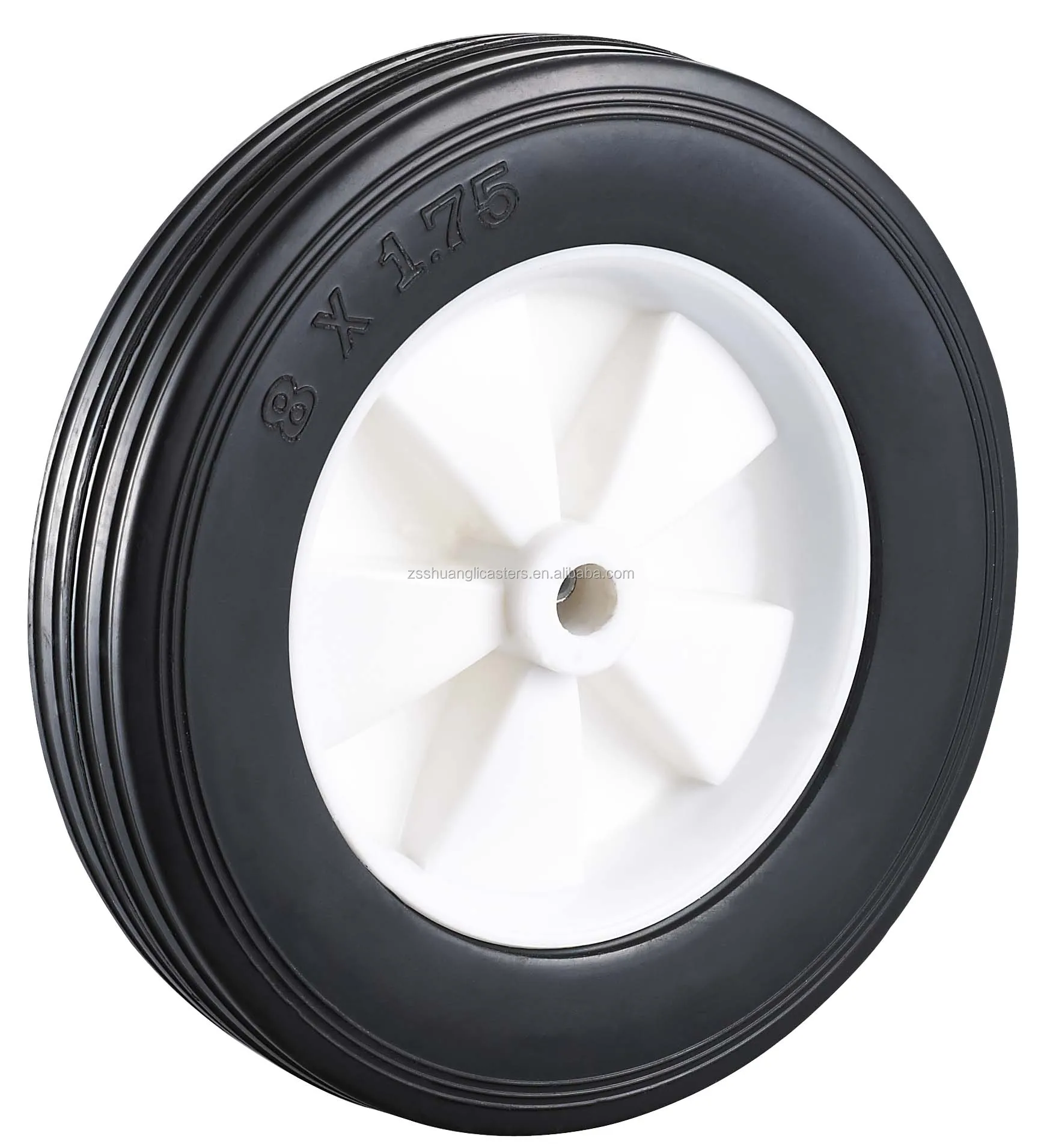 8 inch Solid Rubber wheel for Lawn Mower carts