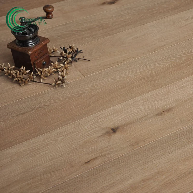 
Greenvills engineer wood floor European oak big plank gray color hardwood floor 