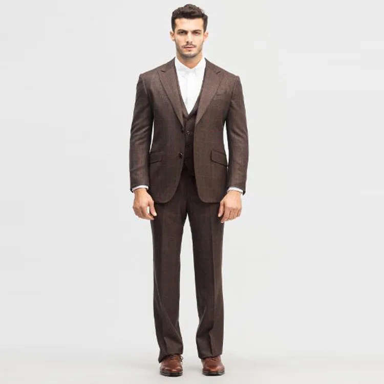 New arrival red check high quality classic designer man business suits with button