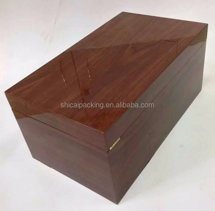 
Walnut Piano Finishing Wooden Boxes For Single Wine Bottles 