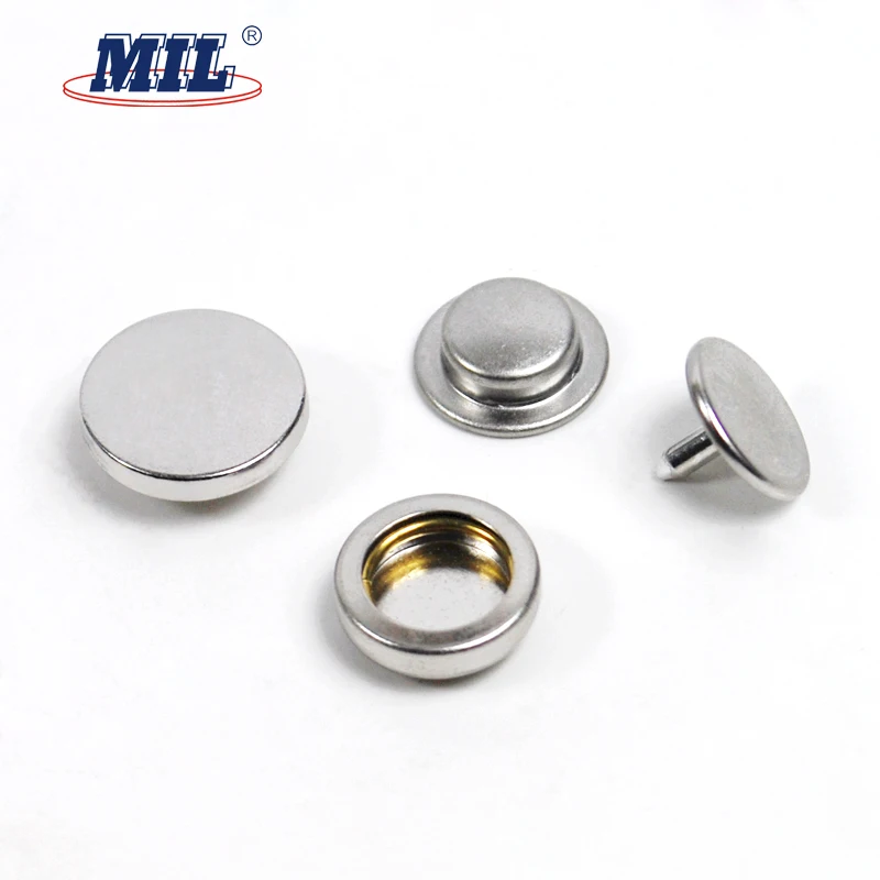 4 parts metal snap fastener button for clothing