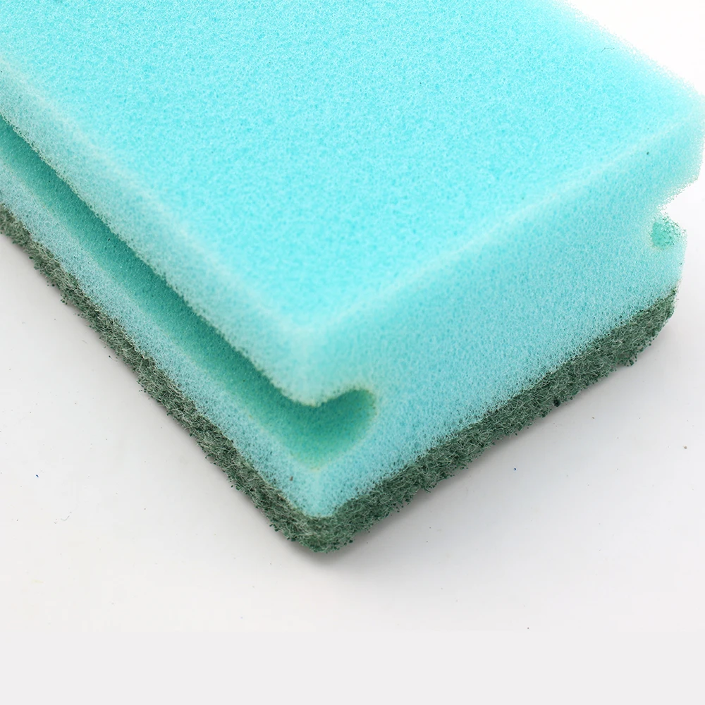 Multiple colour kitchen cleaning grooved sponge scourer