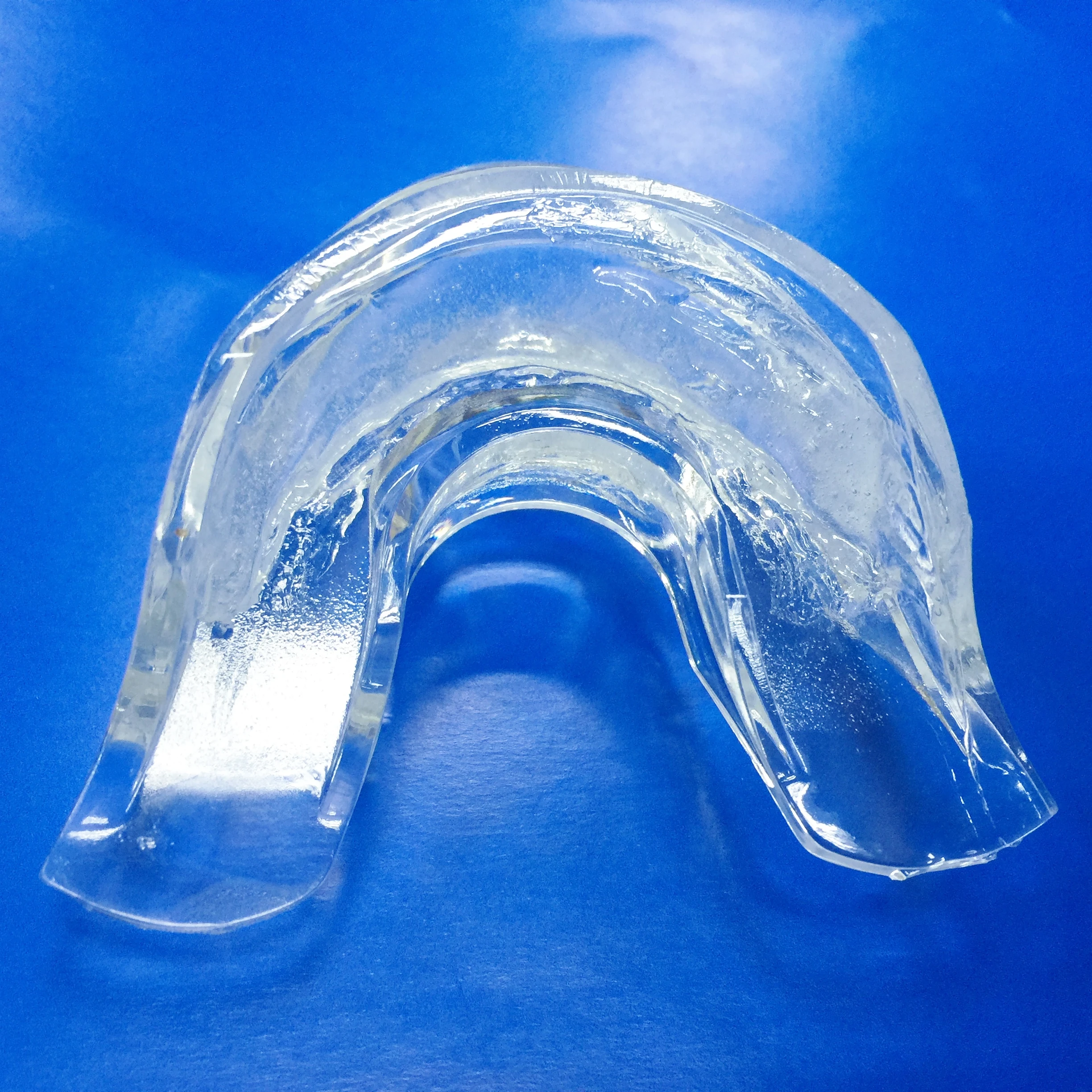 Pre loaded Teeth whitening mouth tray, 6% carbamide peroxide gel prefilled, packed by foil bag