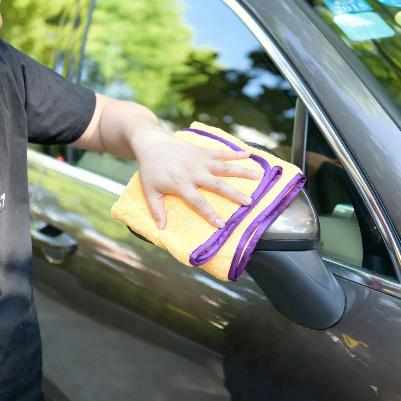 Aggressive Grade Gold Cleaning Cloth Window Glass Interior Non Scratch Microfibre Towel Car Car Care Cloth For Detailing