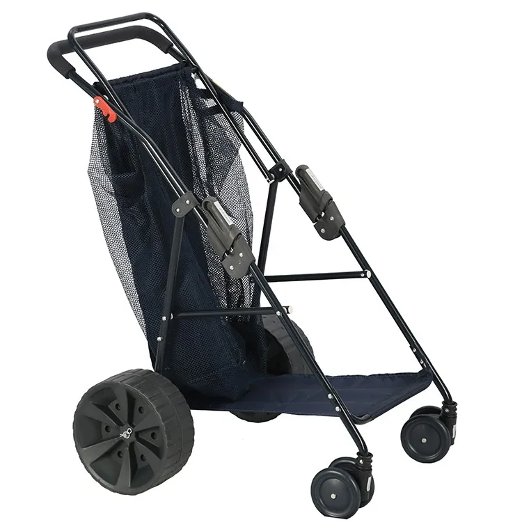 Hot sale high quality 4 wheels big capacity trolley beach folding camping cart