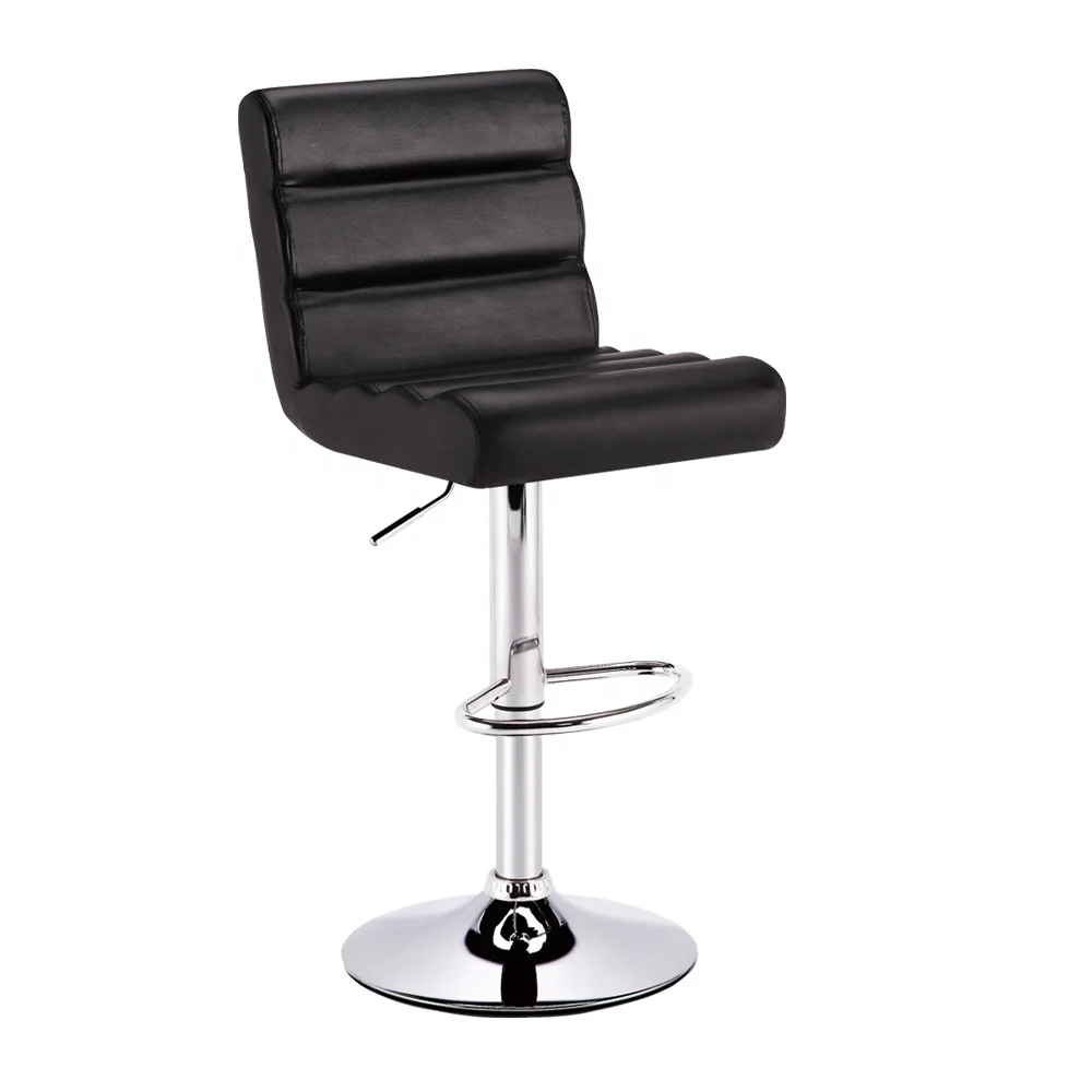 Современный высокий дизайн PU Кожа Металлическая стальная трубка бар стул