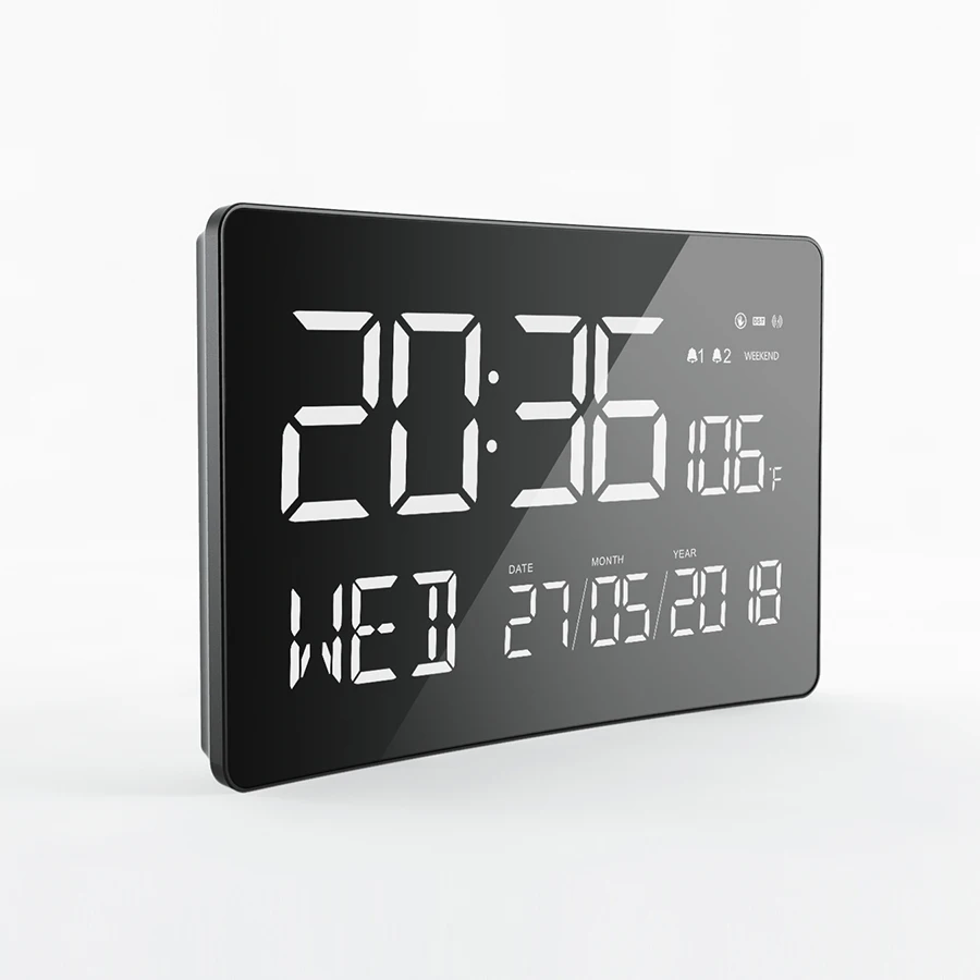 Alarms Dementia Clock Large Display Digital Calendar Day Clock for Vision Impaired Elderly Memory Loss