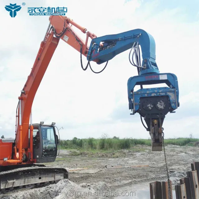 Piling hammers V-400 excavator mounted piling machine