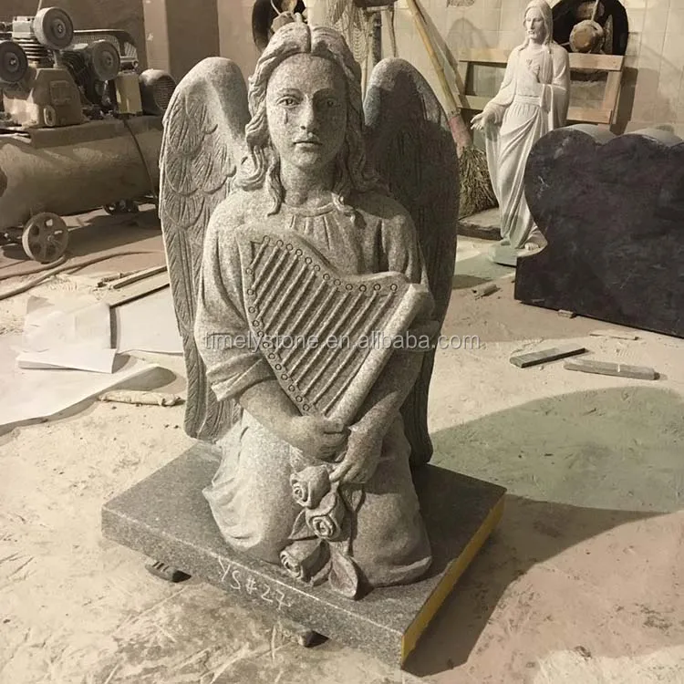 
Custom Made Granite Angel Tombstone with Good Quality headstone 
