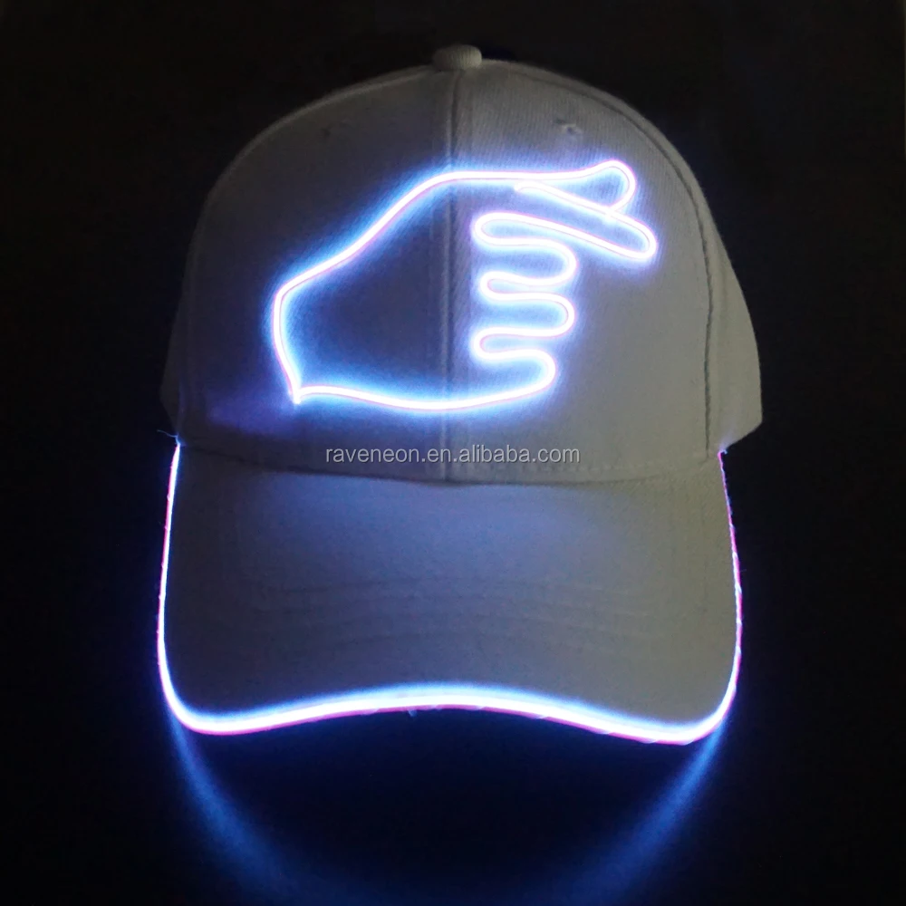 2019 Fast delivery Custom LED Hat and LED Cap , baseball caps with built-in led lights