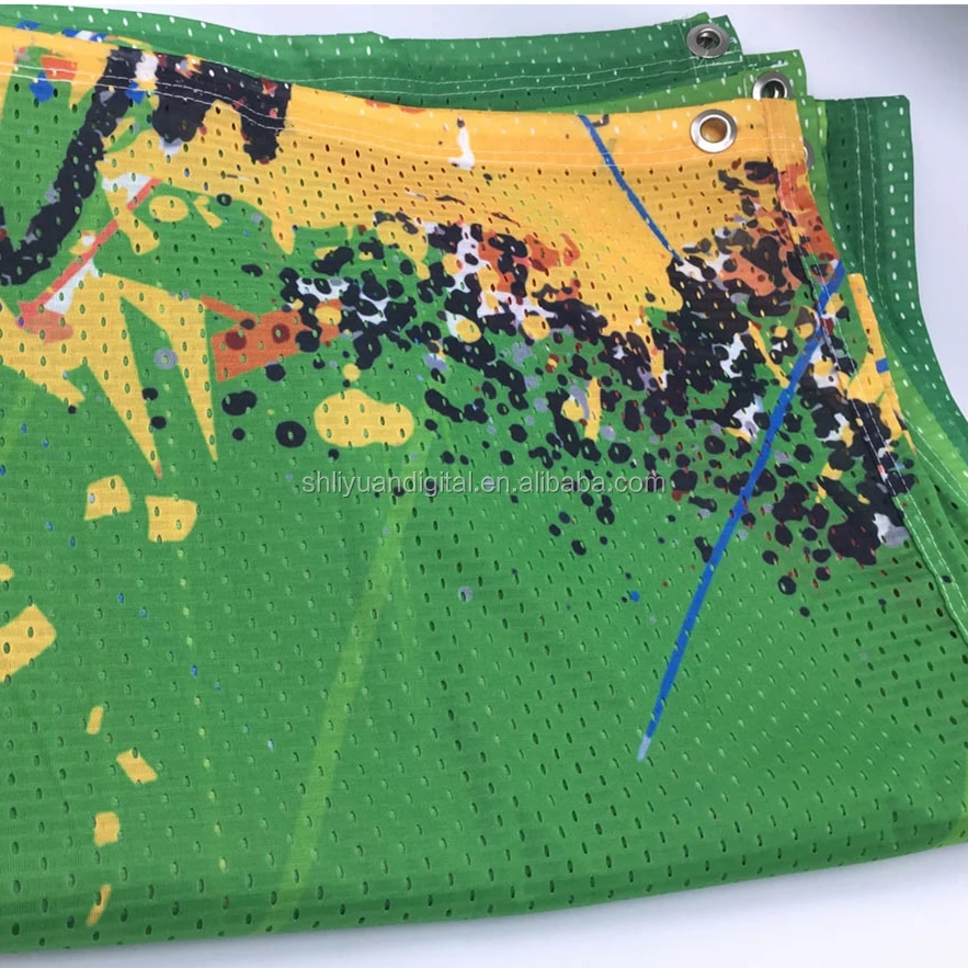 Double Side Printing Fabric Mesh Banner Cheap Mash Banner