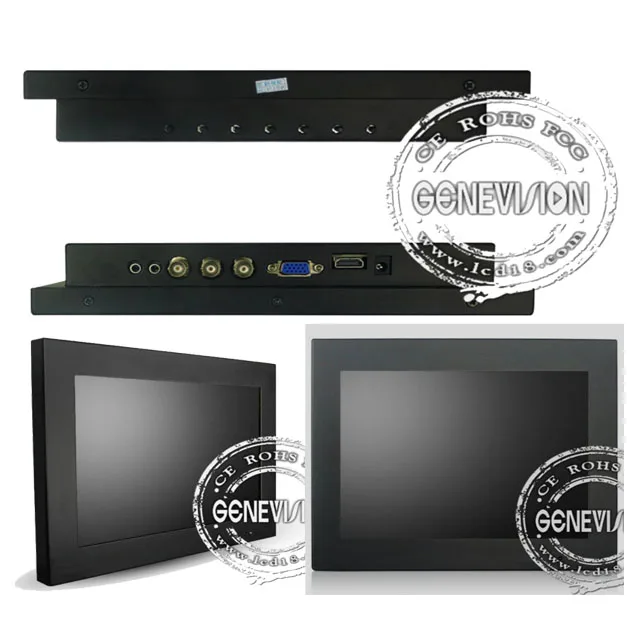15 дюймовый высокое качество с VGA/BNC/DVI настольный компьютер безопасности cctv