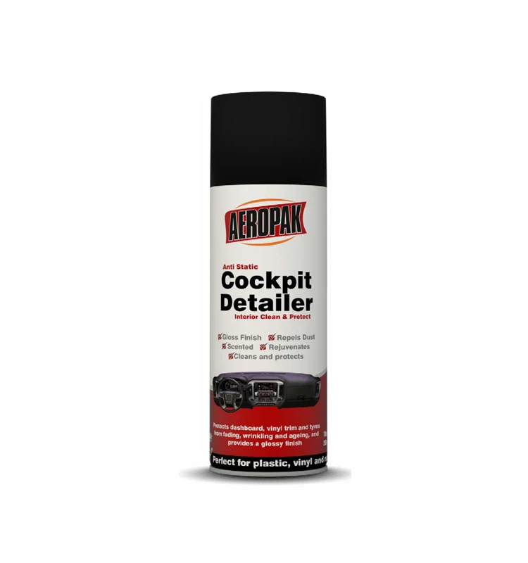 China Manufacturer Aeropak Cockpit Shine Car Dashboard Cleaner Wax Spray
