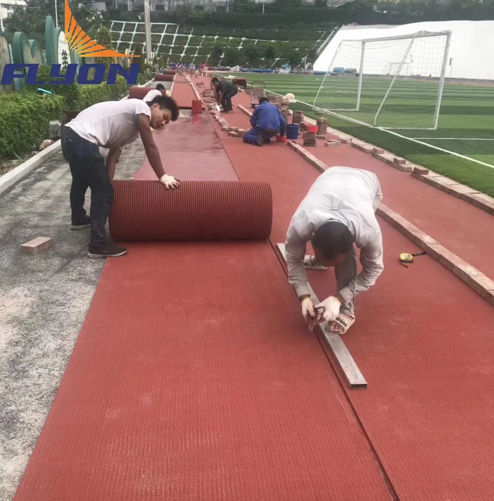13mm roll track and  Prefabricated rubber running track
