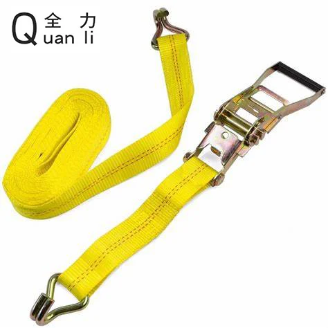 38mm 3Ton Heavy duty plastic handle Ratchet Tie Down Strap with double J hooks