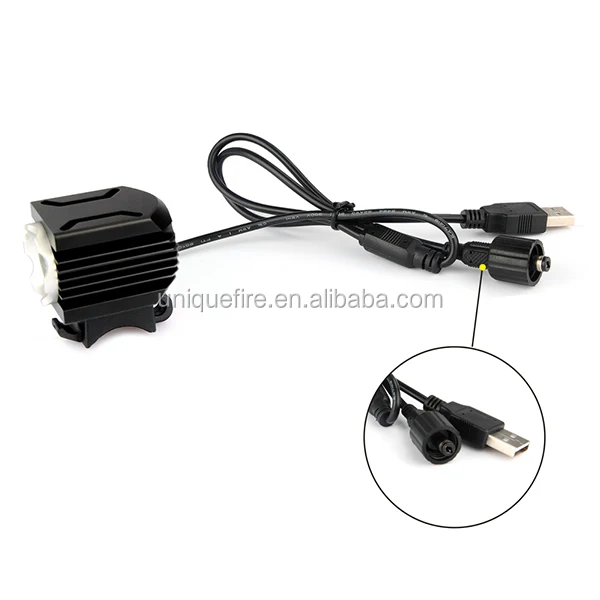 Rechargeable micro usb cable Cree led bike light 5V