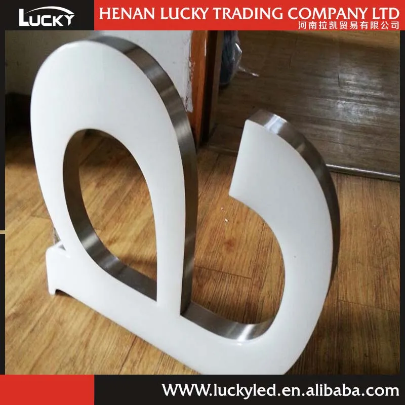 Waterproof Front Light Led Letters Outdoor Led Frontlit Epoxy Resin Sign