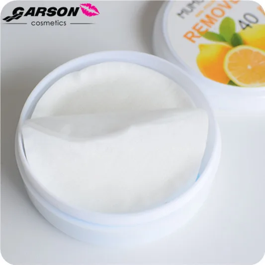 New Garson Cosmetics Fruit Flavor Good Quality Nail Polish Remover Wipes Pads nail polish remover
