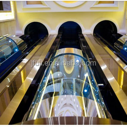 
Sightseeing glass home small residential elevator for villa house 