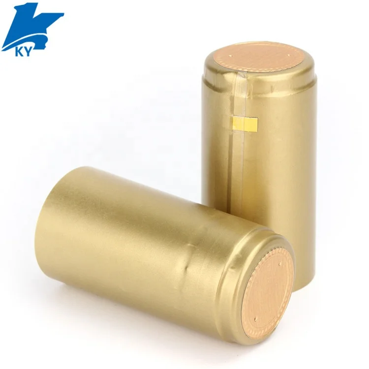 black heat shrink capsule / shrink caps for wine bottles