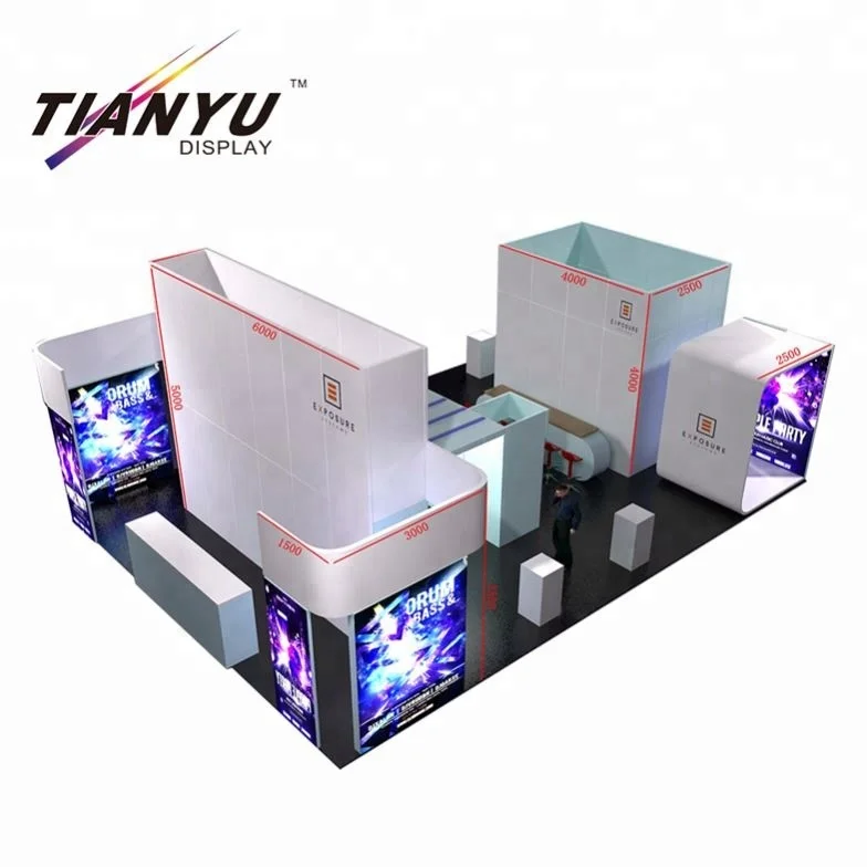3D exhibition booth design trade show exhibit truss booth display