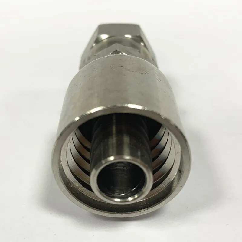 
One piece jic hydraulic hose fittings straight one-piece fitting 