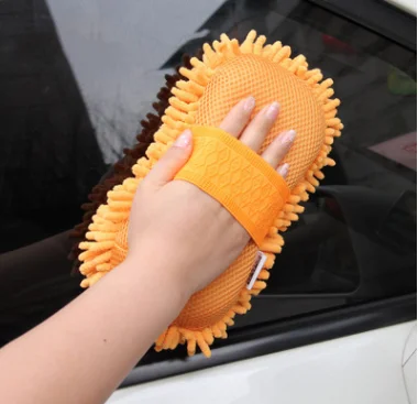 Hot selling Super absorbent towel chenille washing - car Glove Car protection car coating sponge