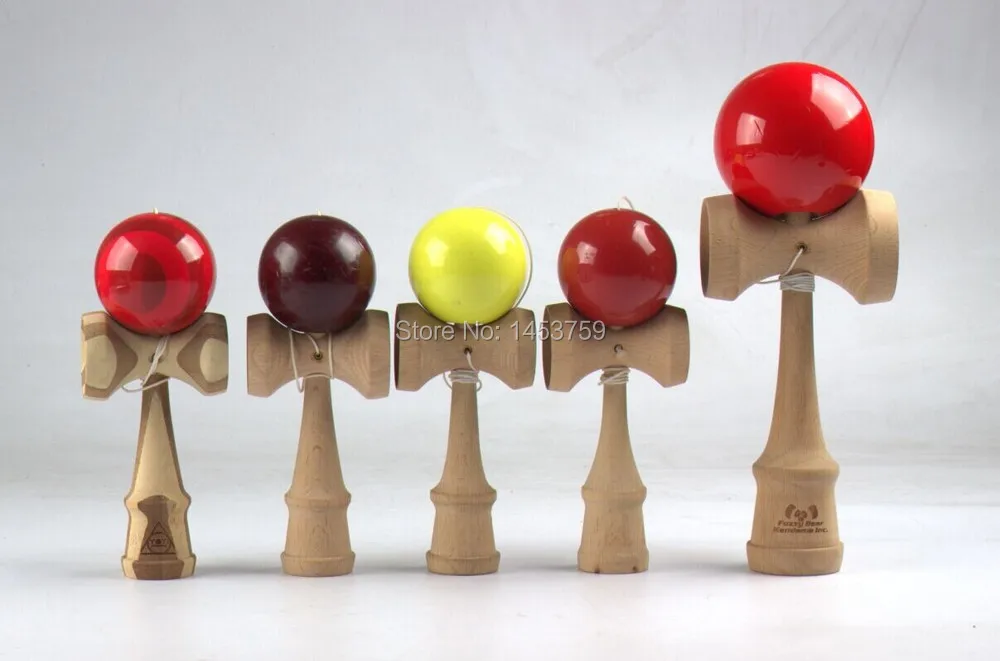 1piece free shipping hot sales beach wood jumbo kendama ball shape jumbo mix color Kendama 28cm