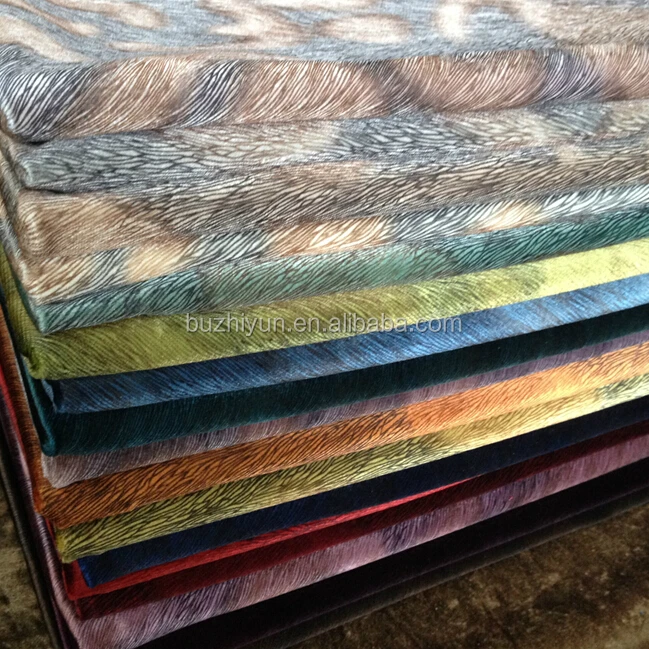 100%polyester new design pony print curtain velboa fabric turkey market