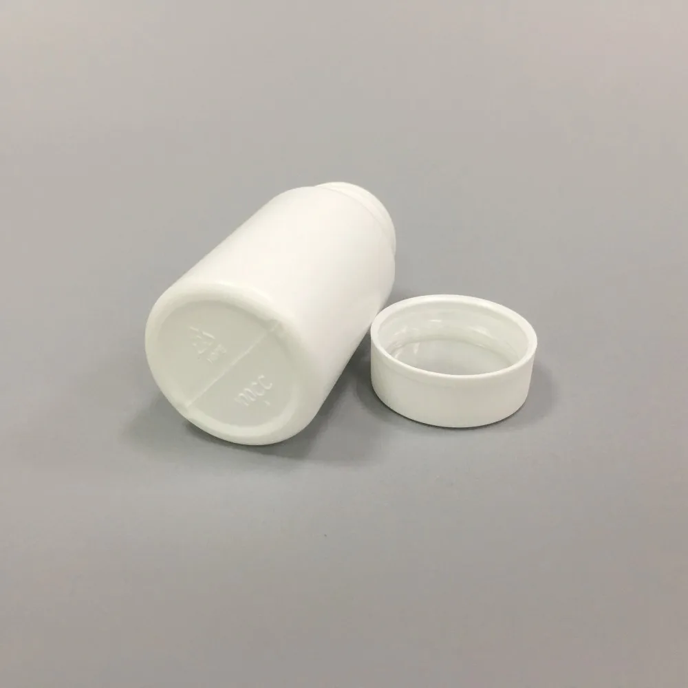 100ml White HDPE Medicine Bottle Plastic Pill Bottles with CRC cap