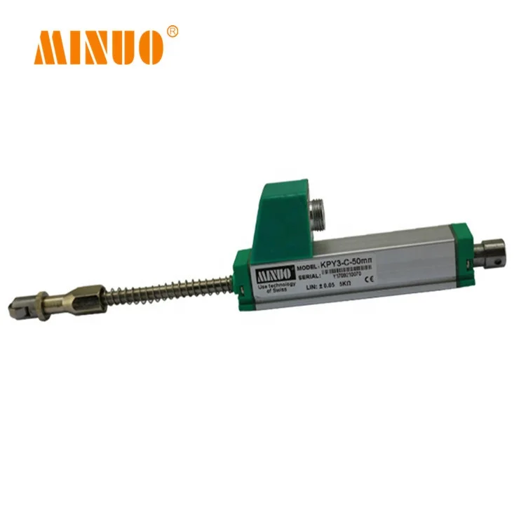 KPY2-F-100mm control rod spring return potentiometer linear displacement sensor