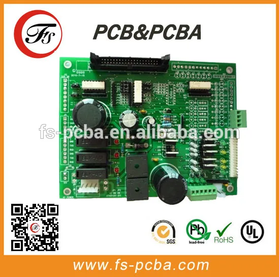 electronic printed circuit board through hole surface mount components assembly