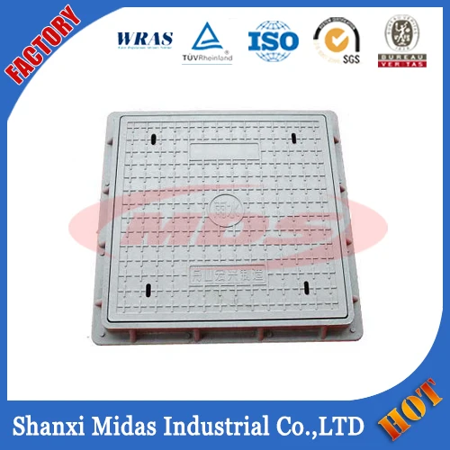 Ковкого чугуна водонепроницаемый квадратный люк en124 d400