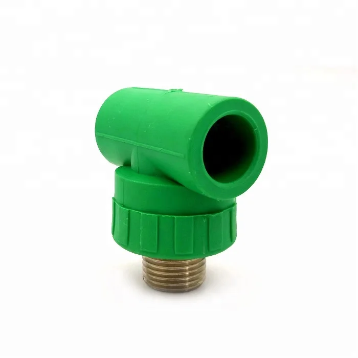 
heat resistant PPR plastic pipe plumbing fitting 90 degree male thread elbow made in China 