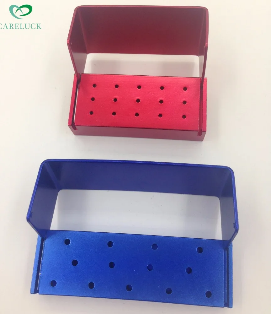 Factory price dental clinic office equipments mobile dental bur block different size and color portable dental bur holders stand