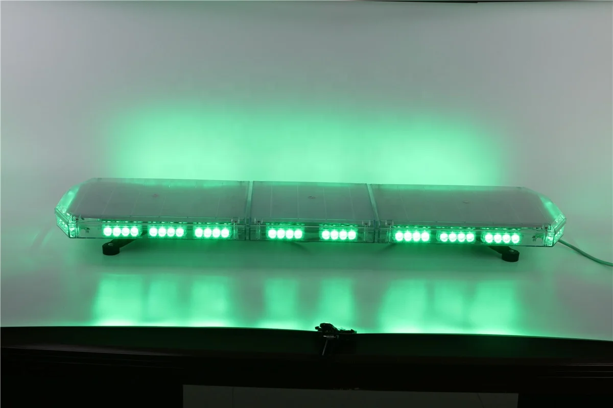 Super thin Green Ambulance Strobe Light bar Emergency LED warning lightbar with CE (TBD07526)