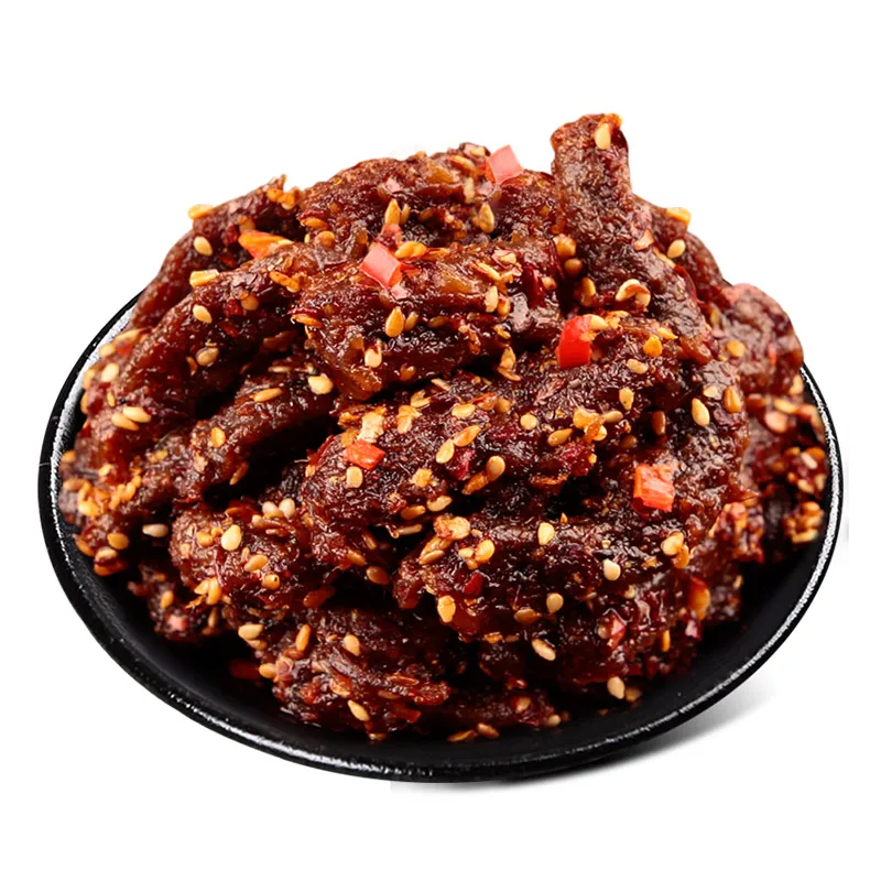 
Shu Dao Xiang Online Wholesale Shop OEM Products 88g Spicy Food Meat Of Dried Beef Jerky Processing Plant 