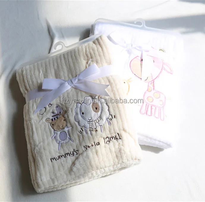 Super soft 100% polyester microfiber fleece baby blanket coral fleece kids blanket baby minky blanket