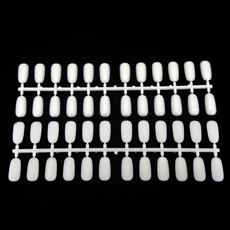 200 Tips Oval Nail Art Color Showcase Stand Swatches Plate Board Black Practice Plaque Nail Polish Display