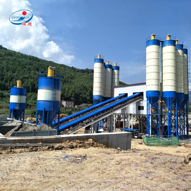 Fully Automatic Fixed Precast Concrete Chemical Mixing Plant Production Line HZS180