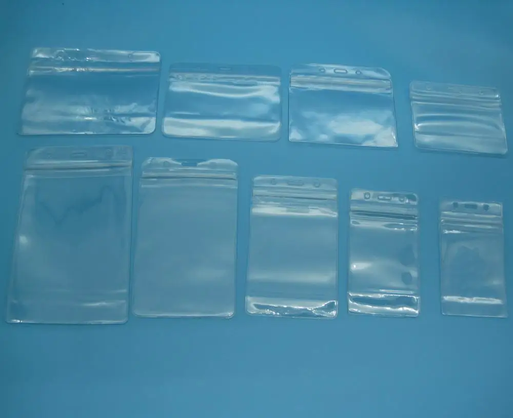 A1 B1 A4 A5 A6 A7 ziplock waterproof soft plastic card holder pvc card sleeve card case