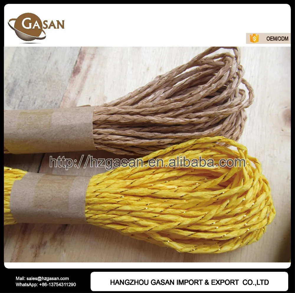 
30m/bundle Colorful Twisted Paper Raffia Ribbons 