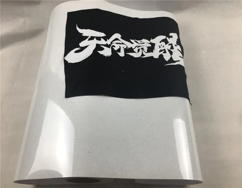 
Hot Sale High Quality Heat Transfer White Glitter Vinyl Film10 x 12 inches Sheets 