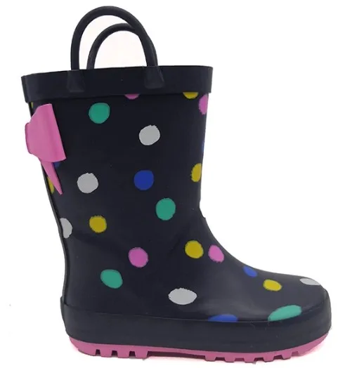 Дешевые резиновые сапоги дети Wellies с бантом фантазии Wellingtons
