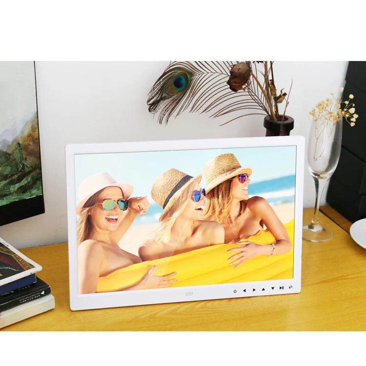 17 дюймов 1440*900 фронтальная сенсорная цифровая фоторамка Высокое разрешение широкоэкранная рамка для фотоальбома фотографий