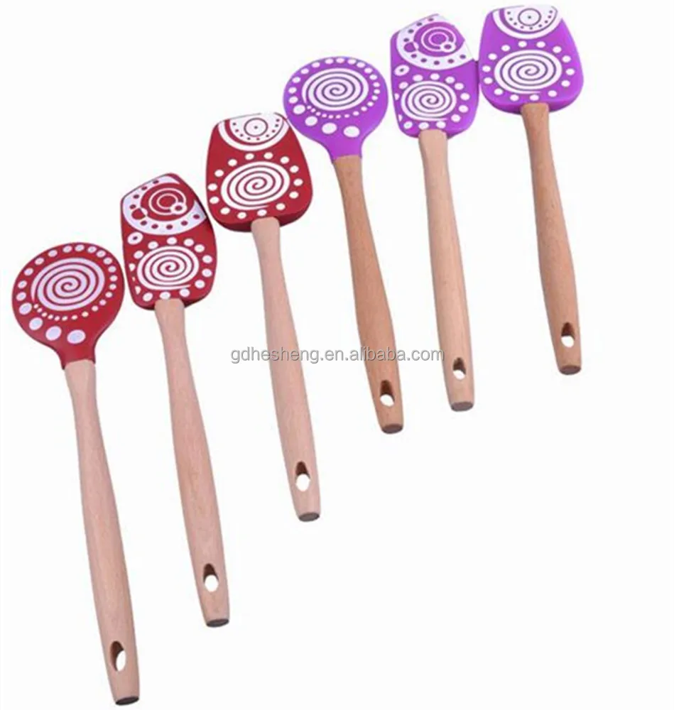 Heat Resistant Logo Printed Silicone Spatula Baking & Pastry Tools Spatula Silicone Butter Kitchen Accessories Baking 1 Per Kit